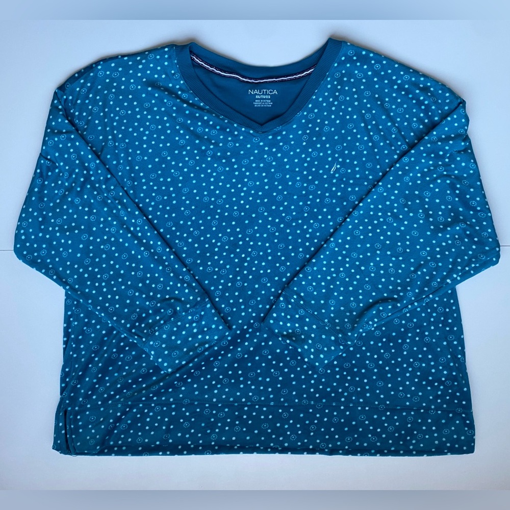 Women's Nautica Blue Pajama Top Size XXL
